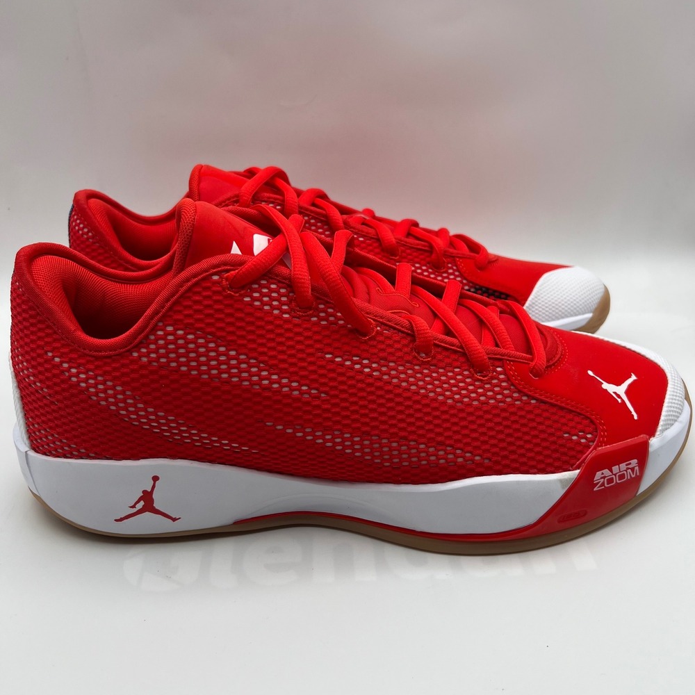 Jordan Luka 77 Shoes Mens 13 University Chile Red White Mesh Low Top Sneaker